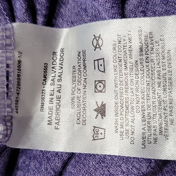 Nike Size XS "The Nike Tee" Dri-Fit, Heathered Purple, Short Sleeve T Shirt, EUC - Picture 11 of 11